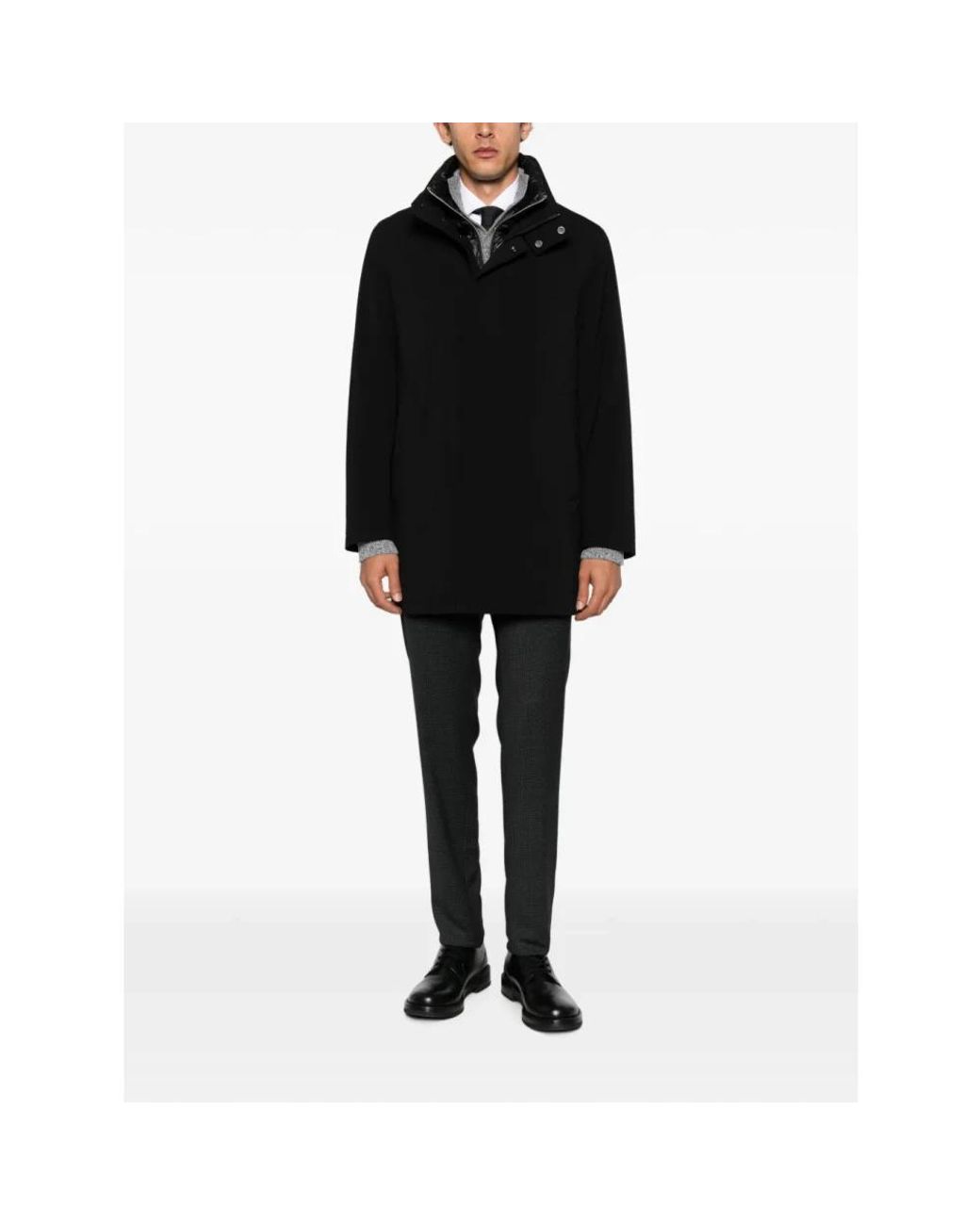 Montecore Black Single-Breasted Coats for men