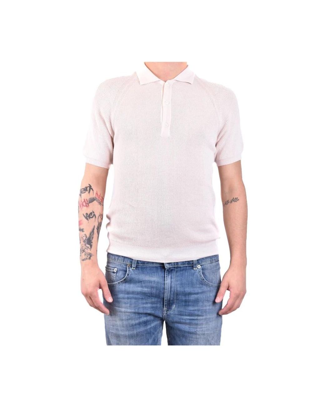 Laneus White Polo Shirts for men