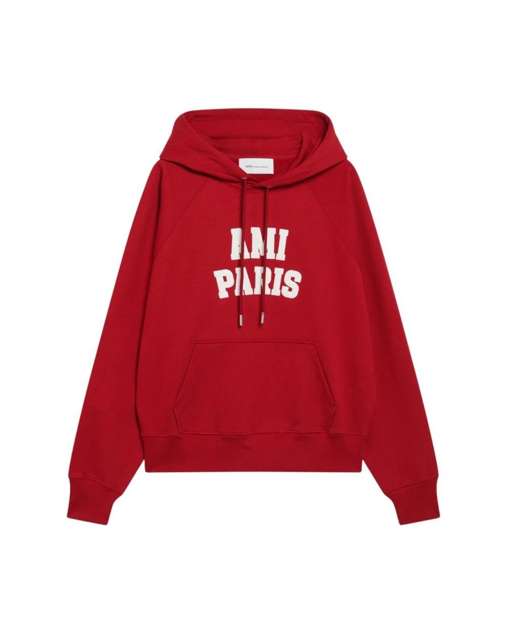 AMI Hoodie Met Borduring in het Red voor heren