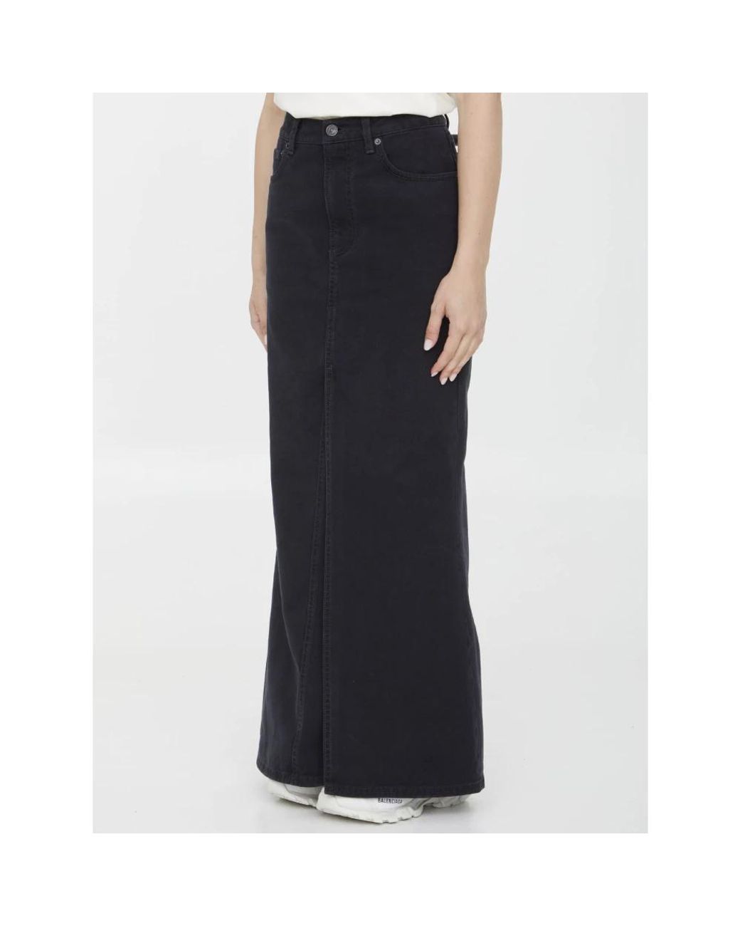 Balenciaga Black Maxi Skirts