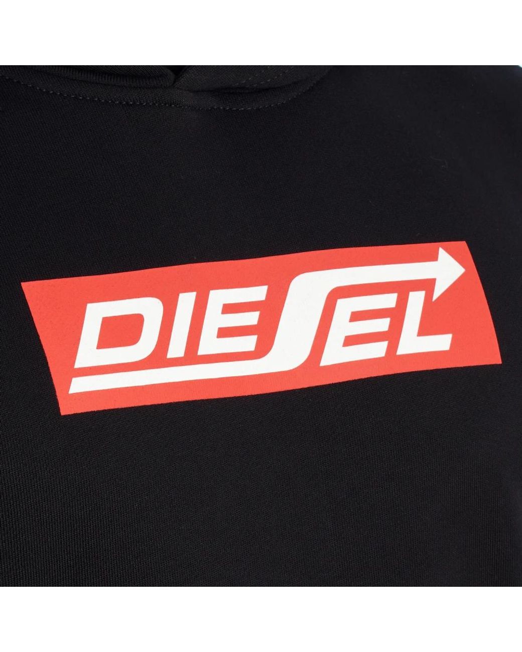 DIESEL Black Hoodies for men