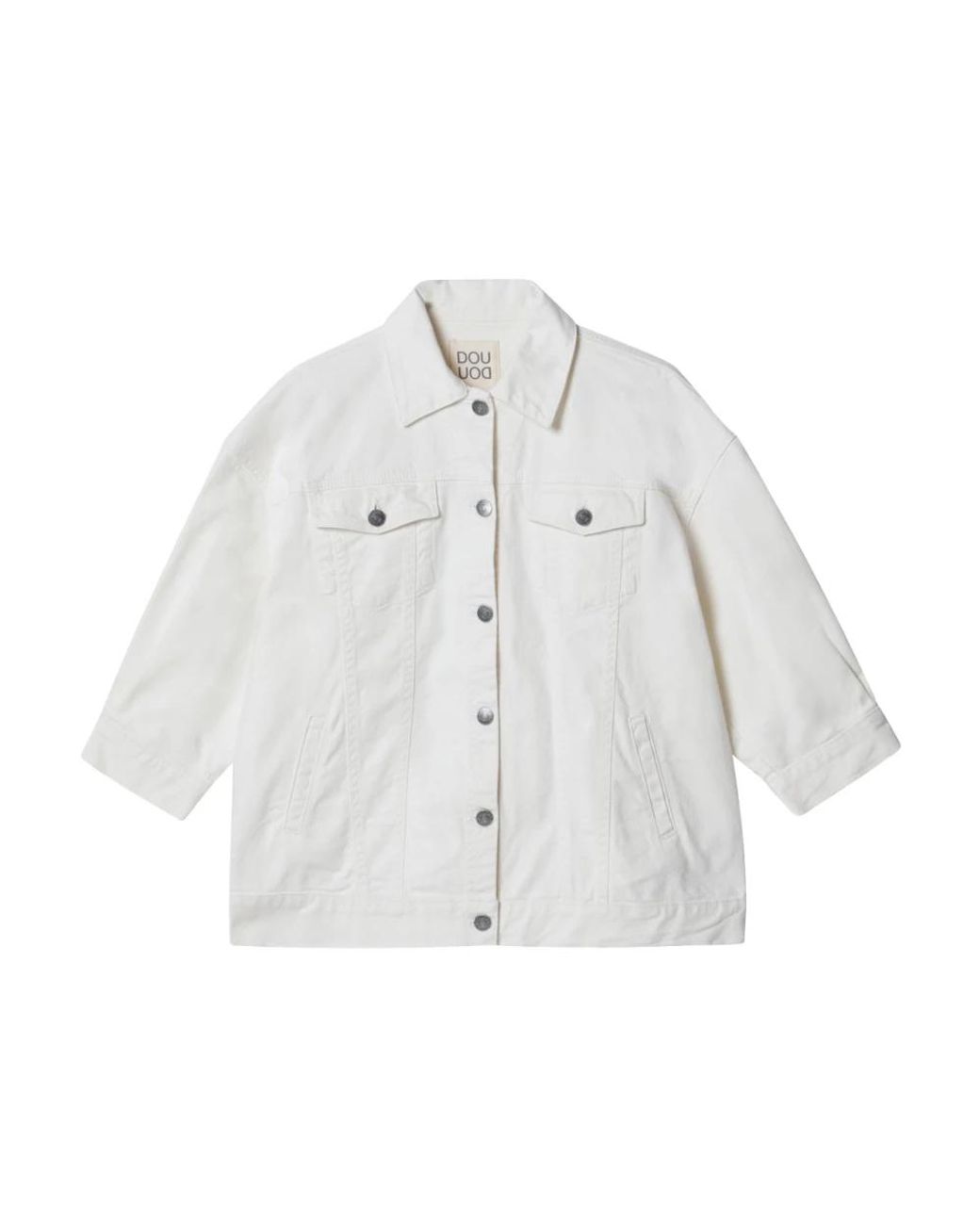 Douuod Woman White Denim Jackets