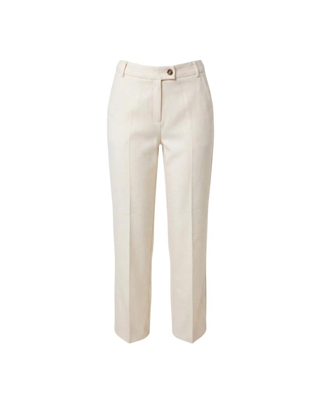 Marella Broeken ,Polyester Ghinea Straight Broeken in het Natural