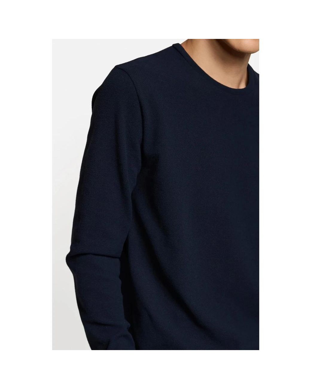 KIEFERMANN Blue Round-Neck Knitwear for men