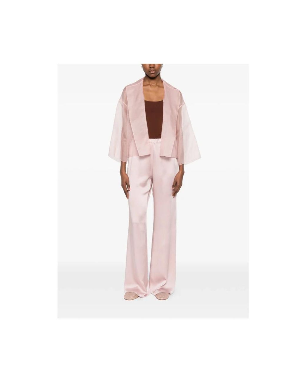 Antonelli Pink Wide Trousers