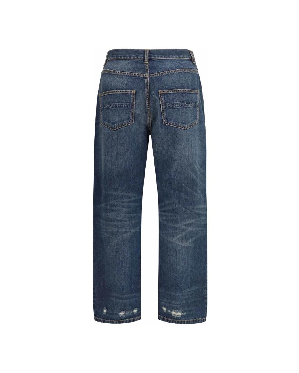 NAMACHEKO Blue Wide Jeans for men