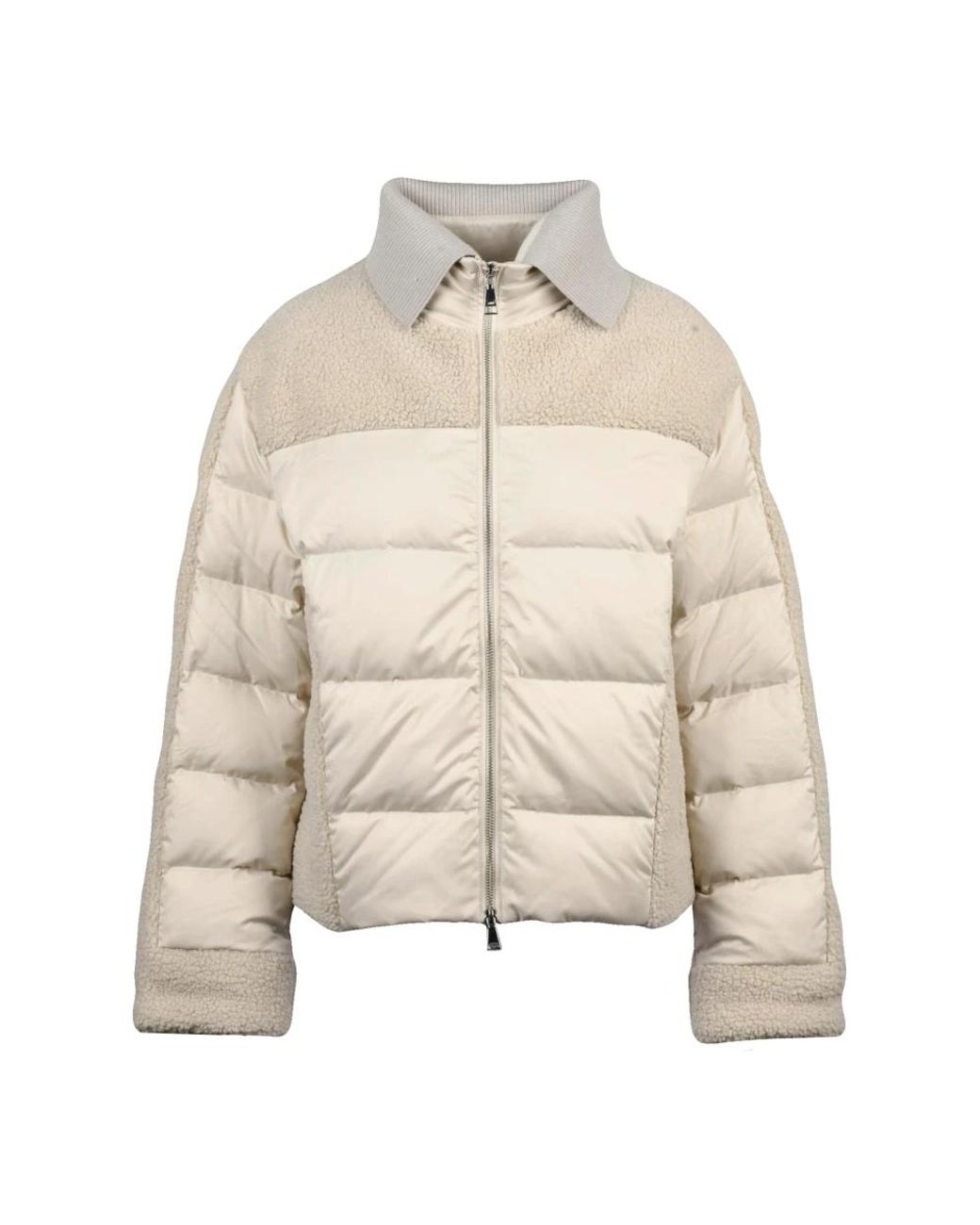 Add Jassen ,Leer Giubbotto Down Jacket in het Natural