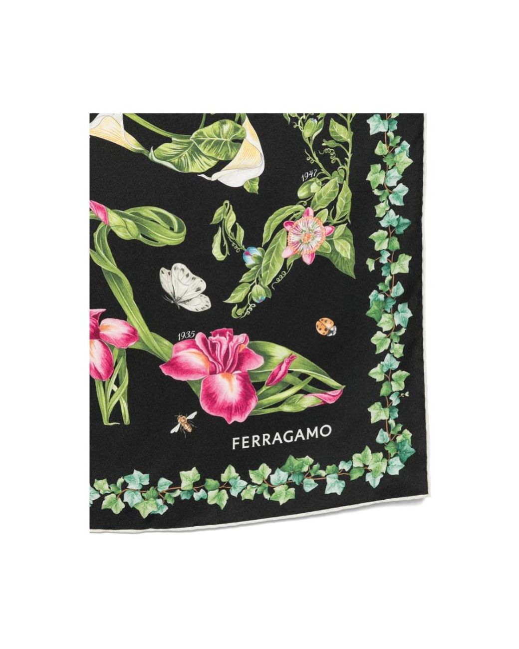 Ferragamo Green Silky Scarves