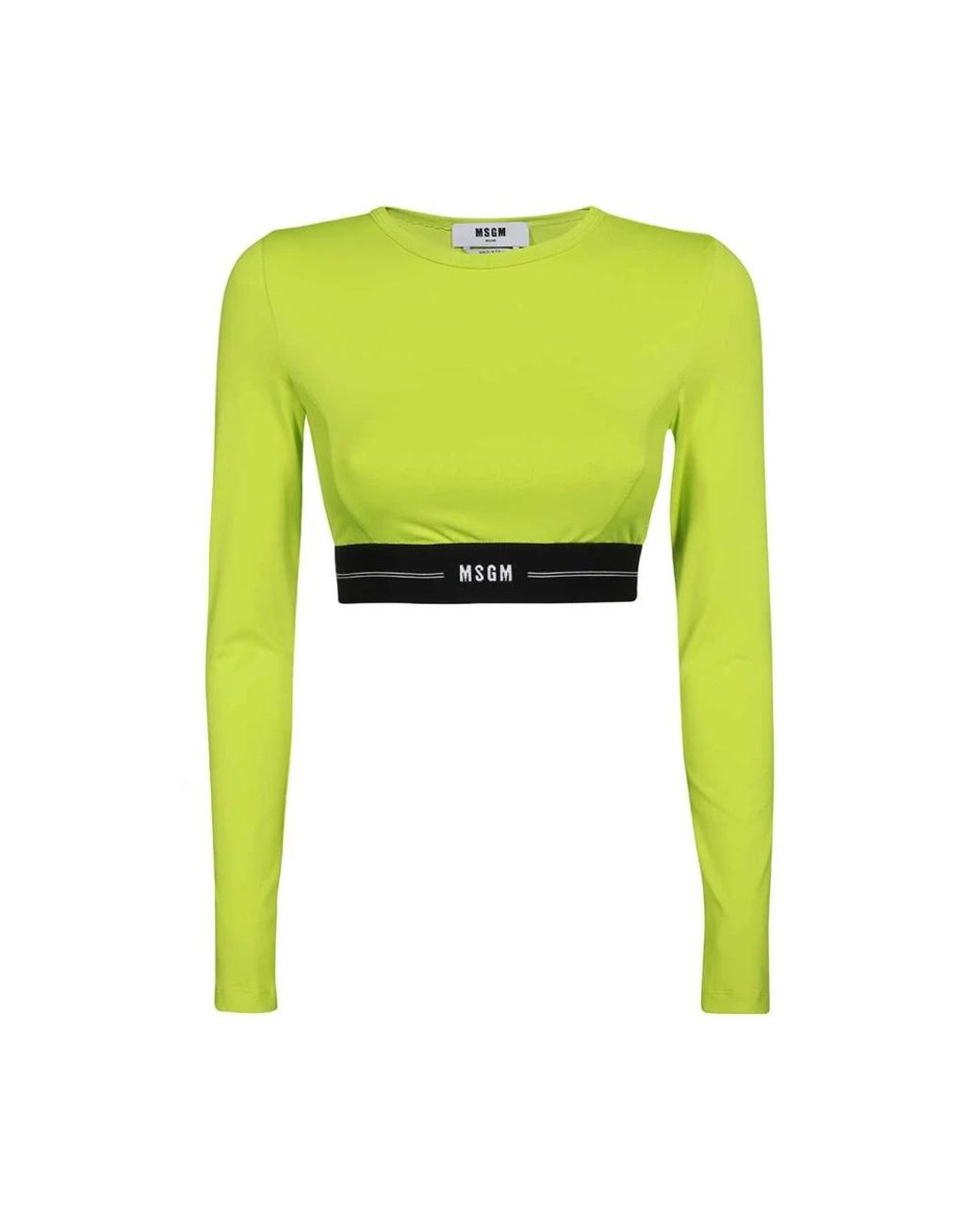 Long Sleeve Tops MSGM en coloris Yellow