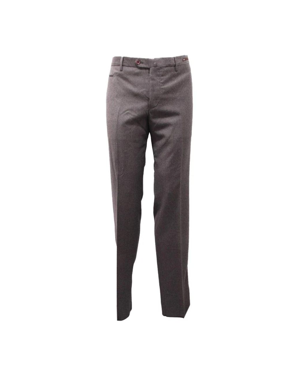 PT01 Gray Straight Trousers for men