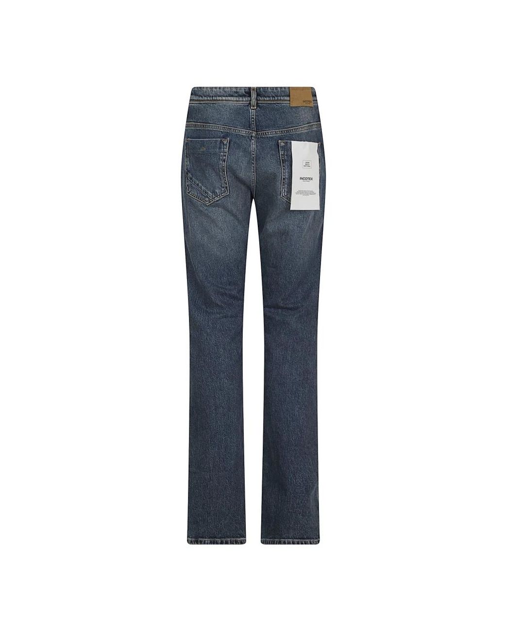 Incotex Blue Straight Fit Jeans for men