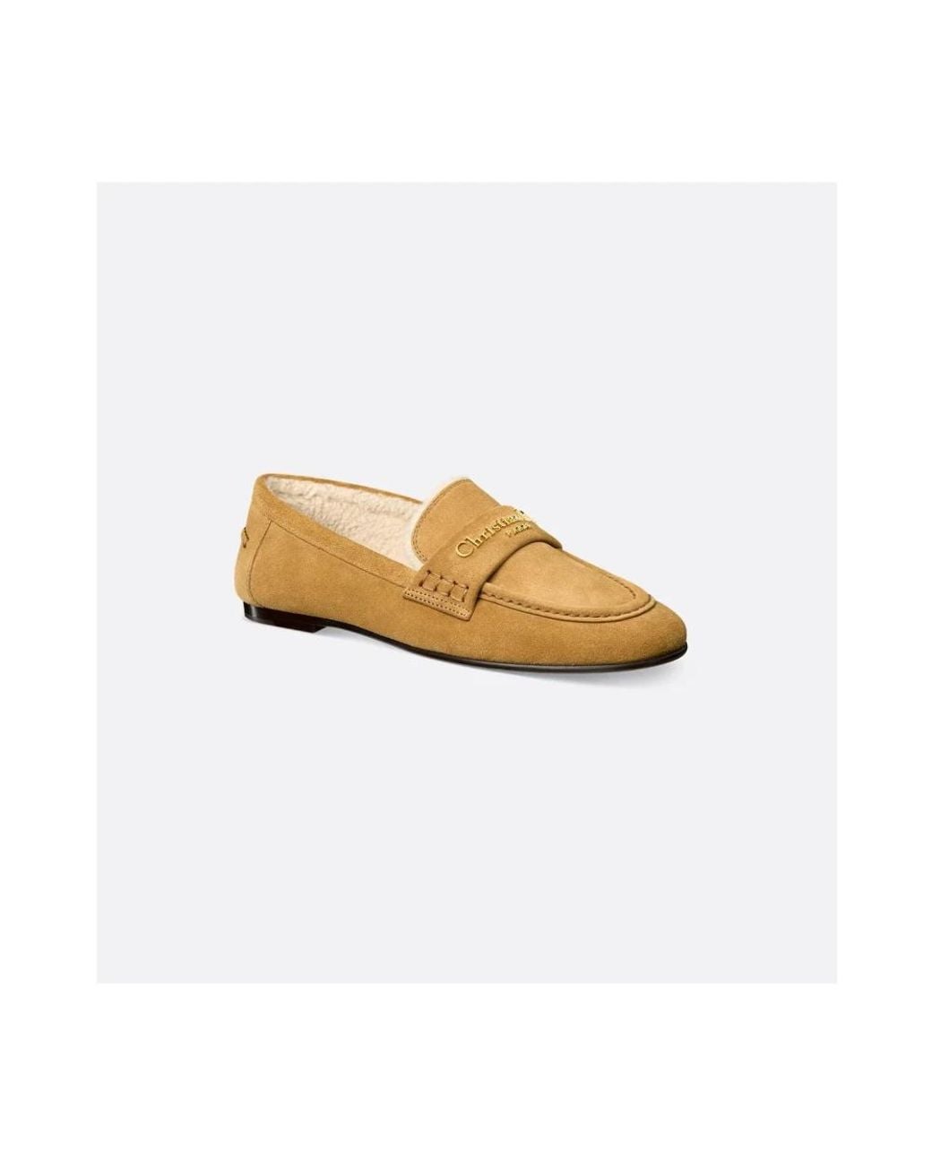 Dior Metallic Loafers