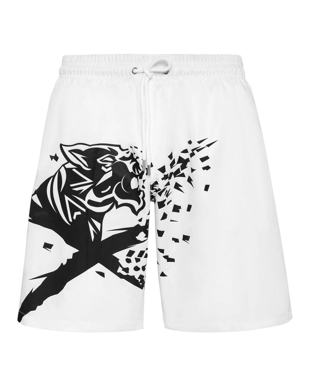 Philipp Plein Beachwear in het White voor heren