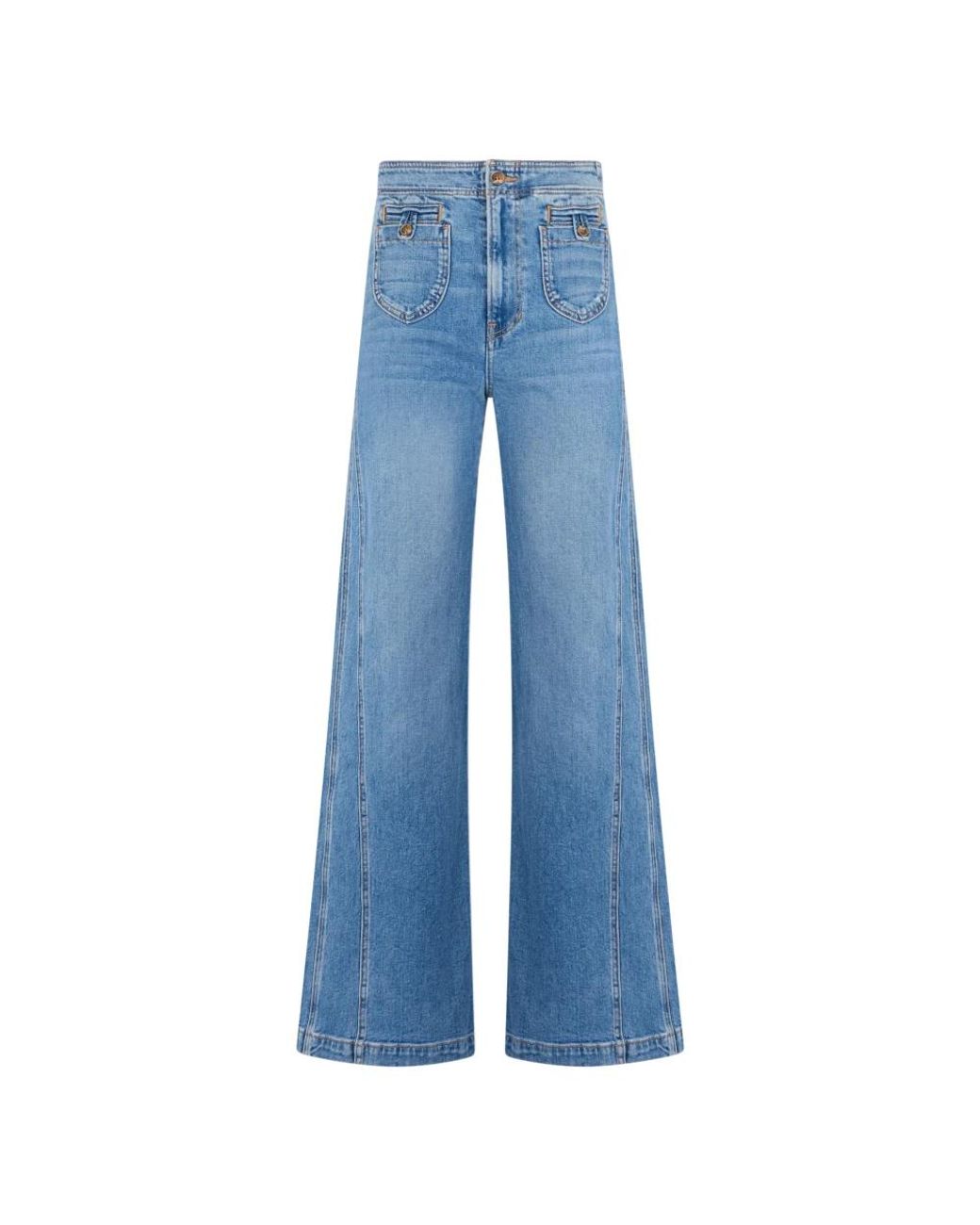Veronica Beard Blue Flared Jeans