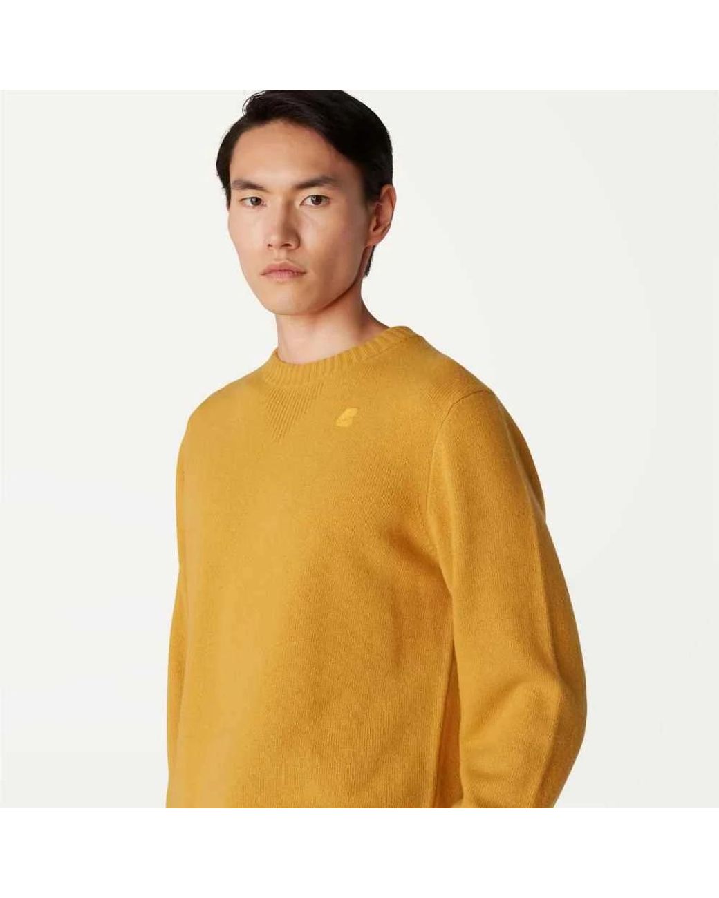 K-Way Yellow Round-Neck Knitwear for men