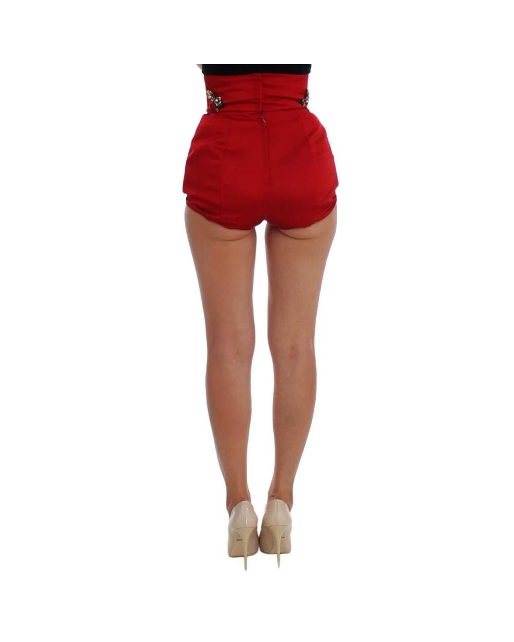 Dolce & Gabbana Red Short Shorts