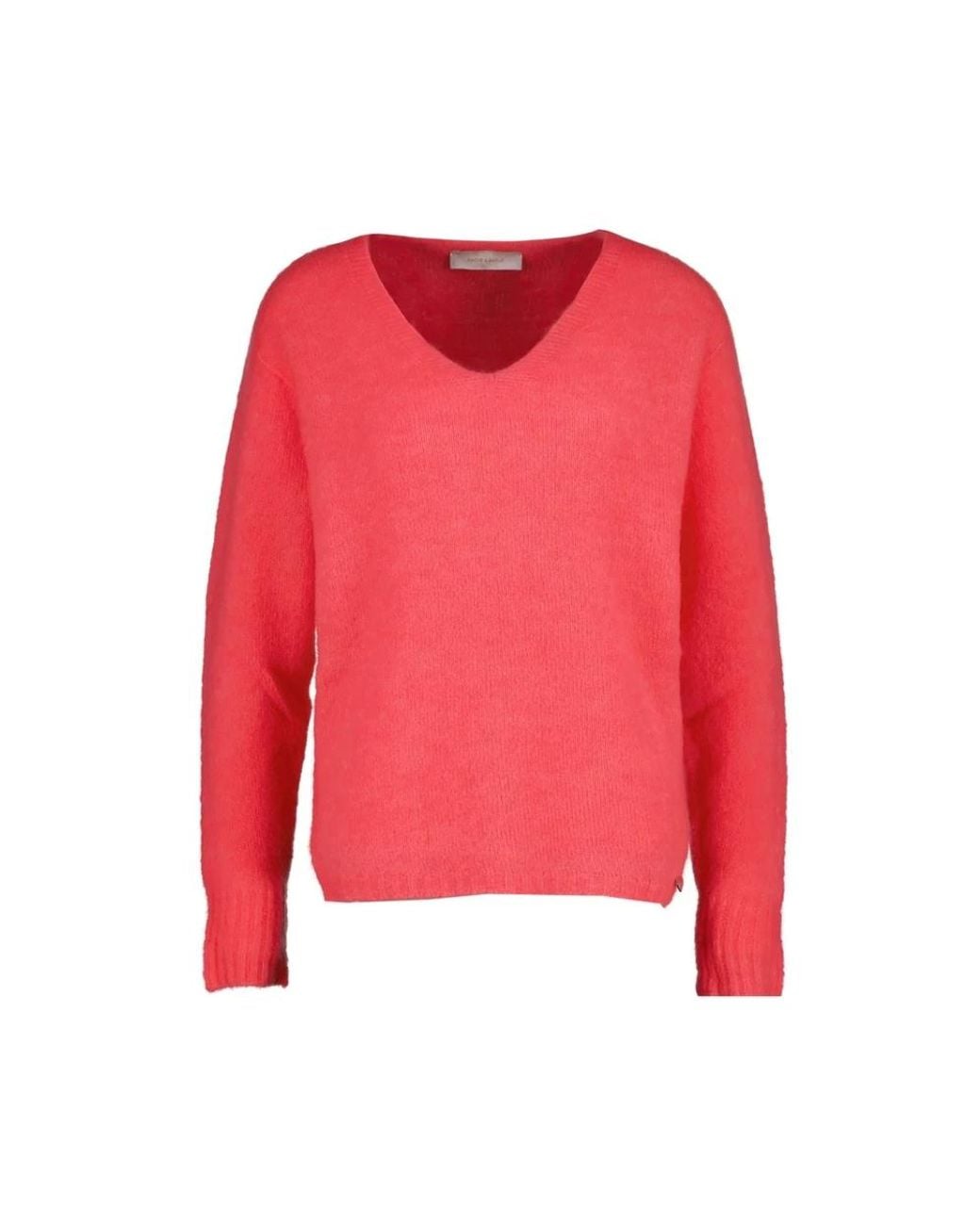 Amélie & Amélie Red V-Neck Knitwear
