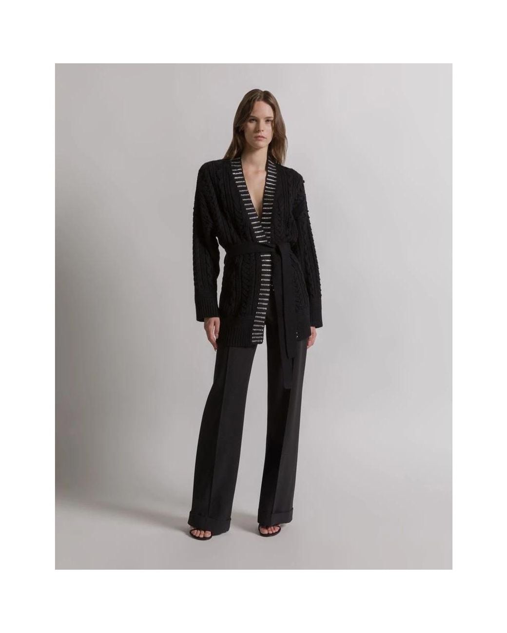 Alberta Ferretti Black Cardigans