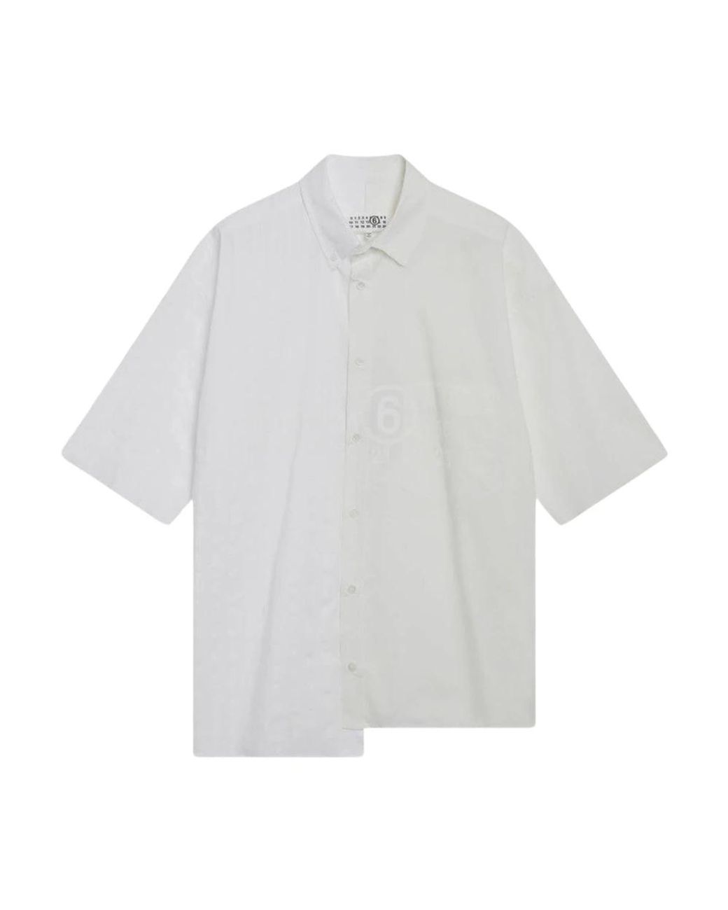 MM6 by Maison Margiela White Short Sleeve Shirts for men