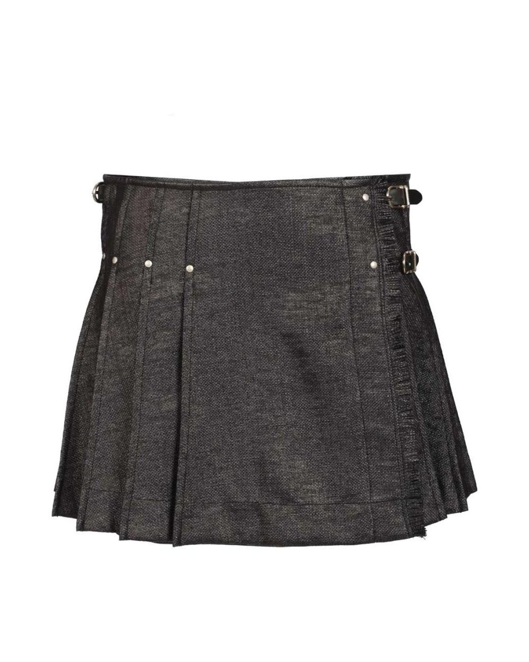 DURAZZI MILANO Black Short Skirts