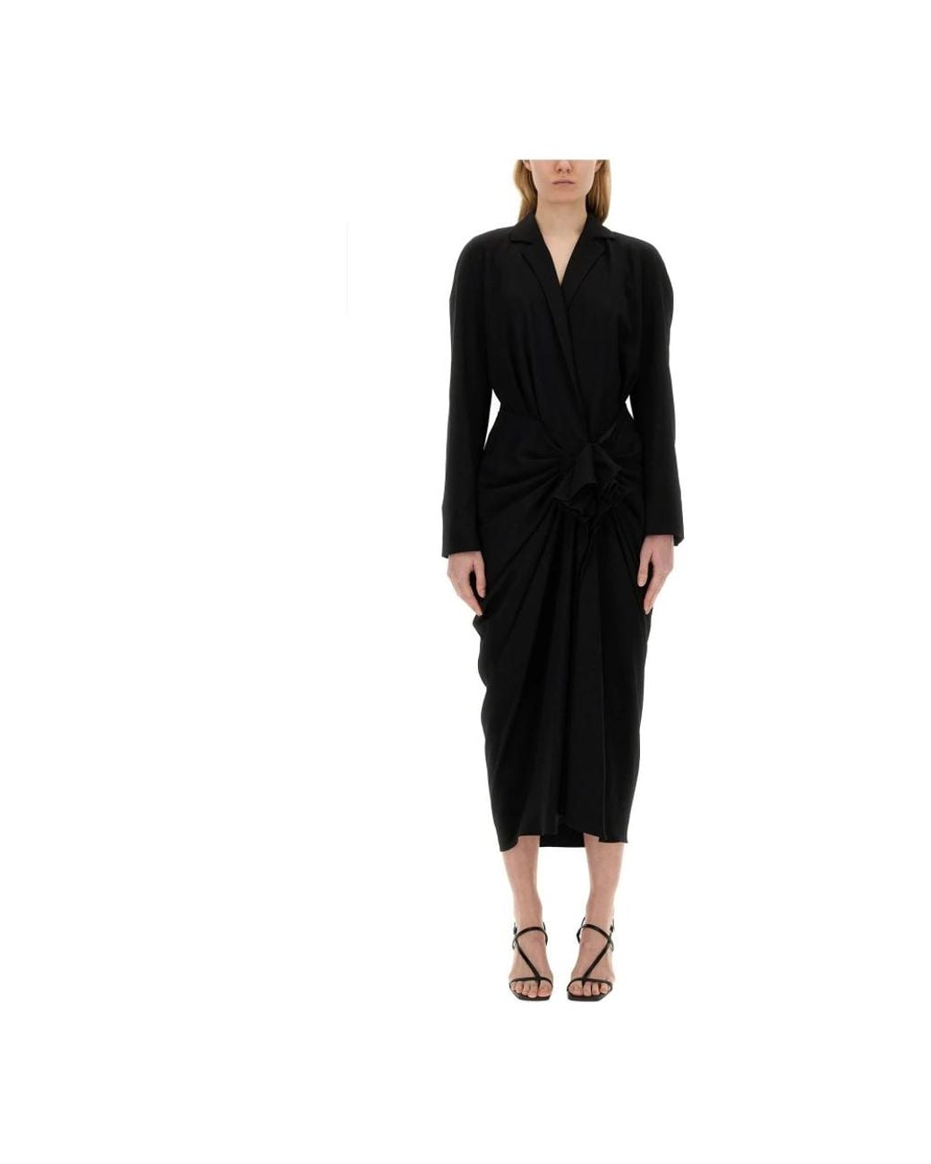 Dries Van Noten Black Midi Dresses