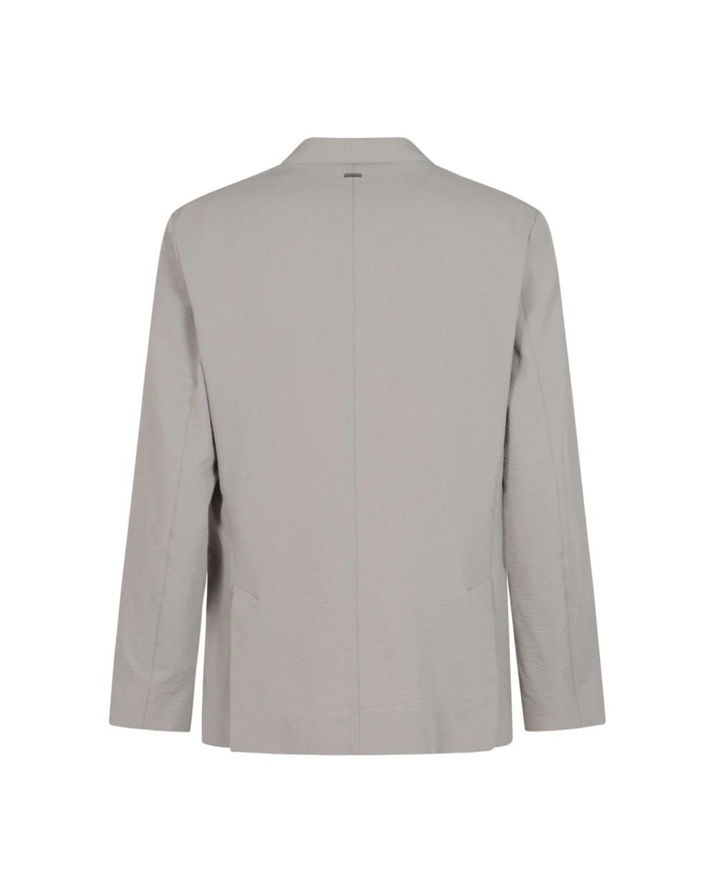 Herno Geweven Jas in het Gray voor heren