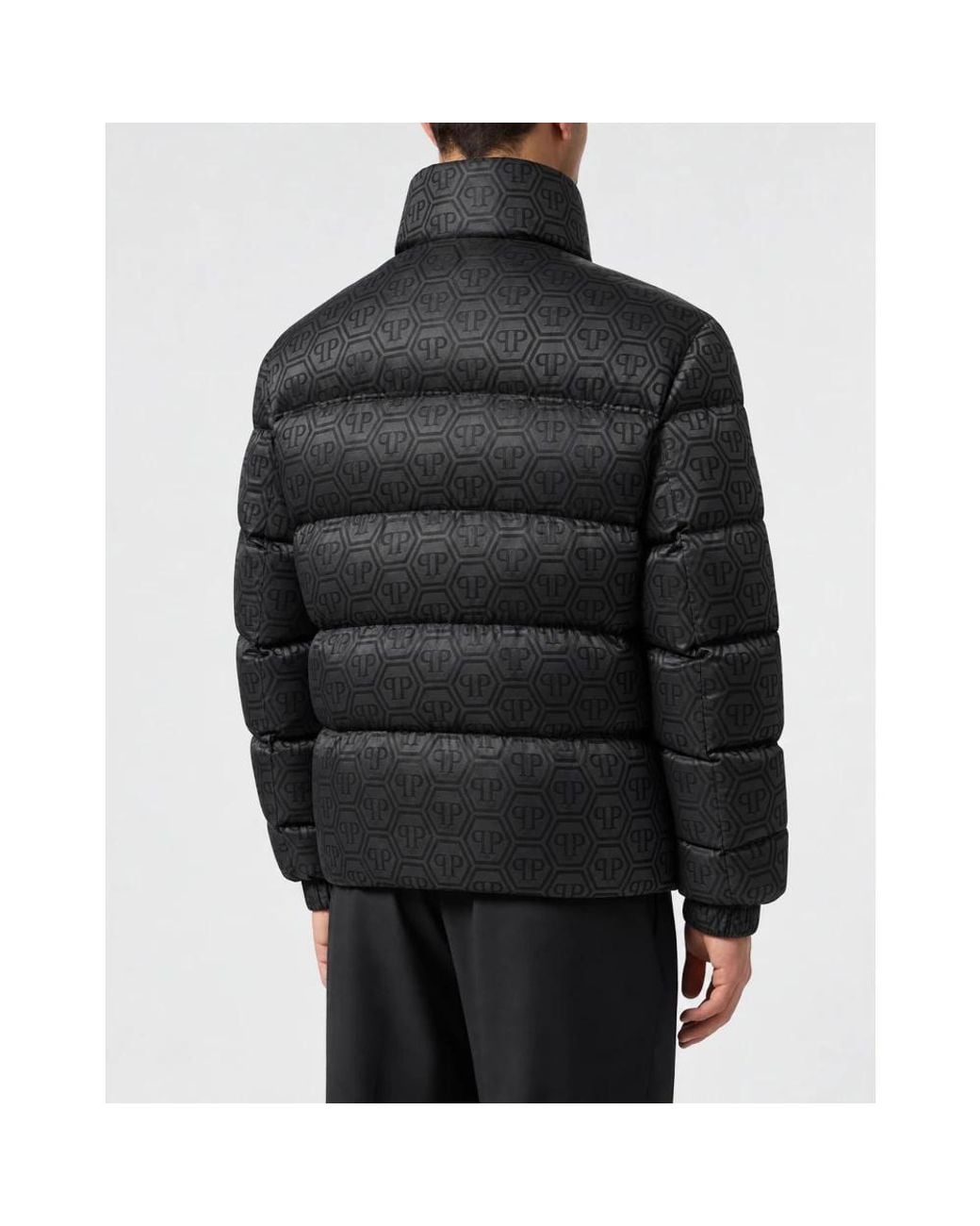 Down Jackets di Philipp Plein in Black da Uomo
