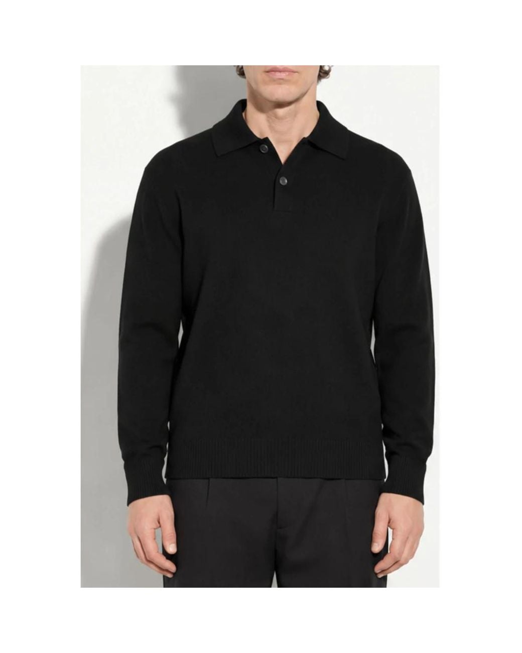 Paolo Pecora Black Polo Shirts for men