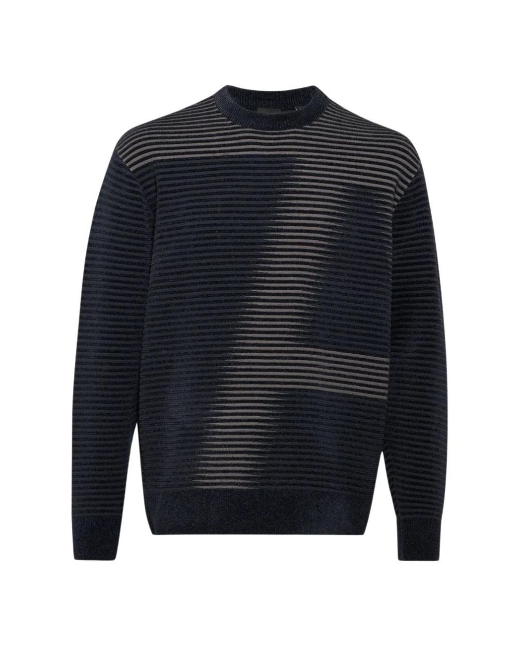 ARMANI EXCHANGE Blue Round-Neck Knitwear for men