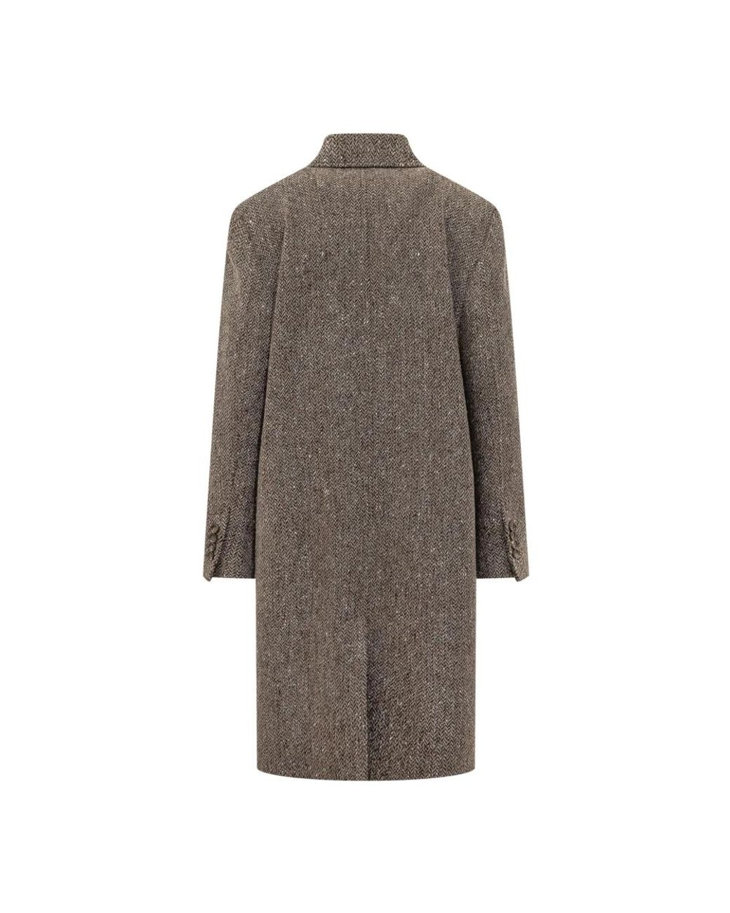 Brunello Cucinelli Brown Double-Breasted Coats