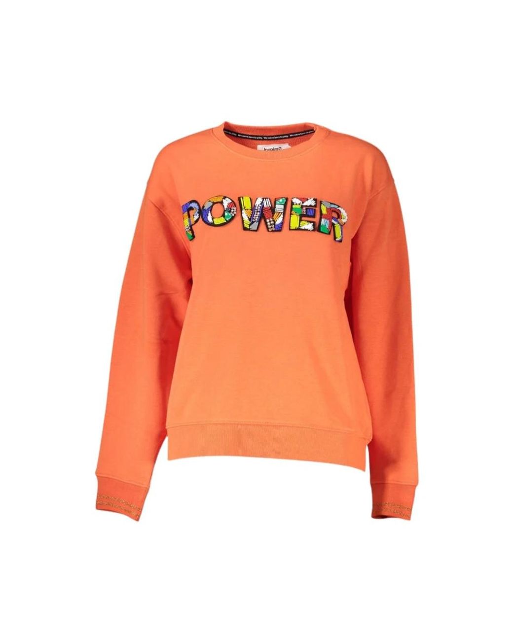 Desigual Orange Cotton Sweatshirt
