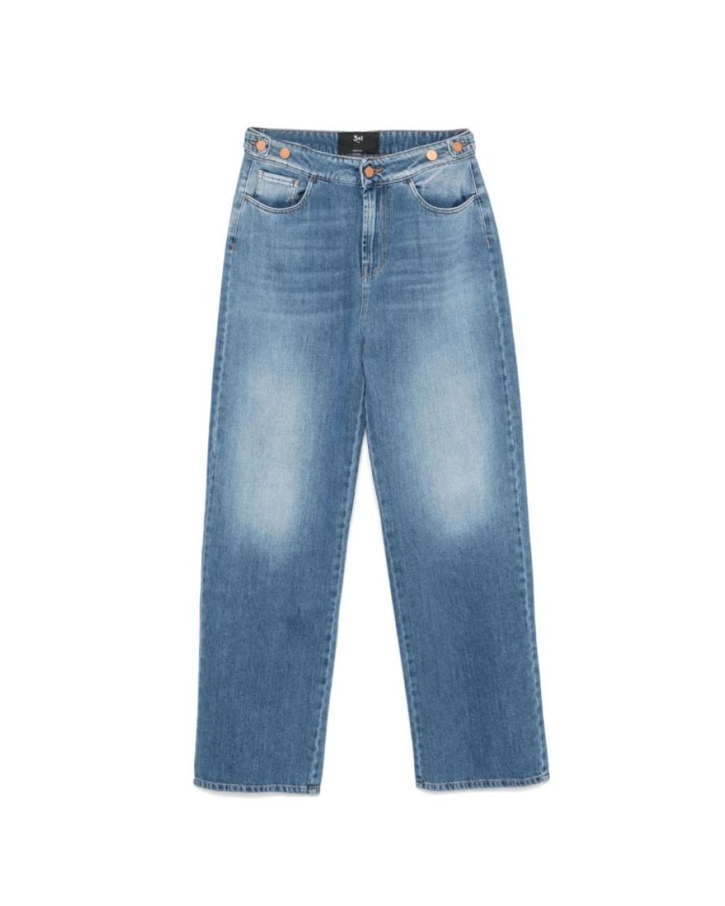 3x1 Blue Straight Fit Jeans