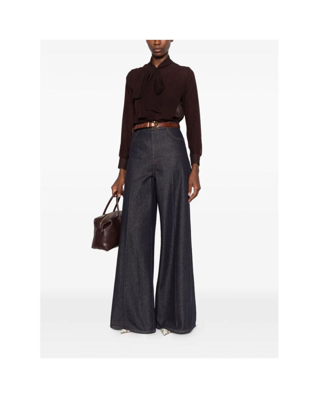 Tagliatore Brown Blouses