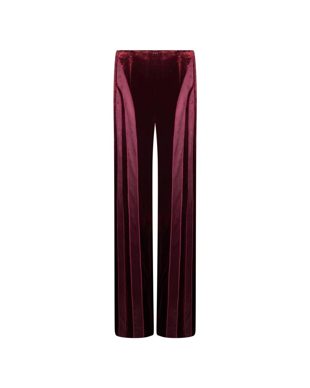 Alberta Ferretti Red Wide Trousers