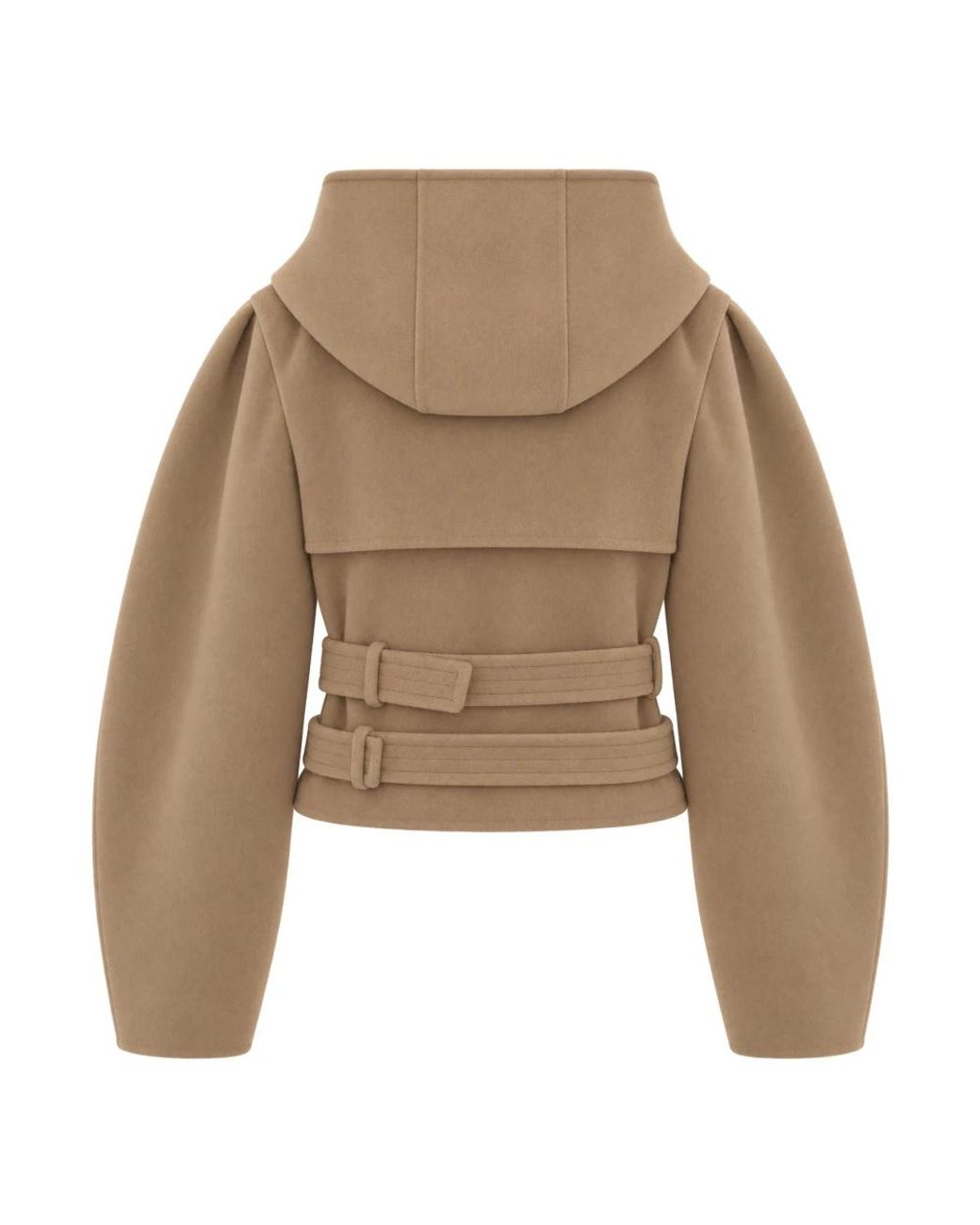 Ganni Brown Double-Breasted Coats