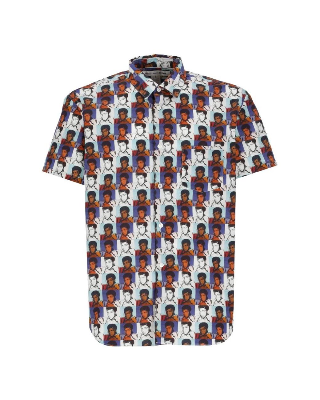 Comme des Garçons Blue Short Sleeve Shirts for men