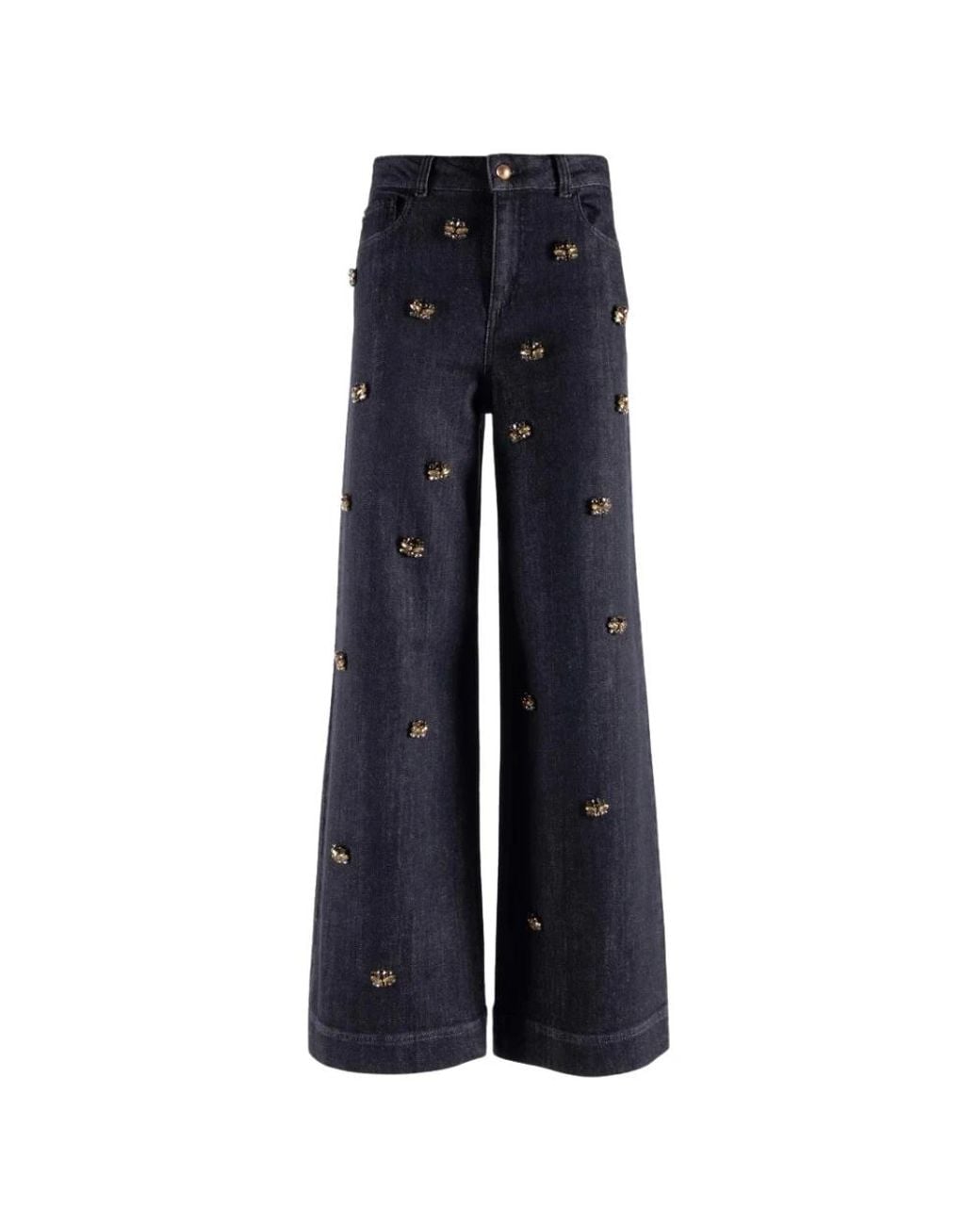 Nenette Blue Wide Jeans