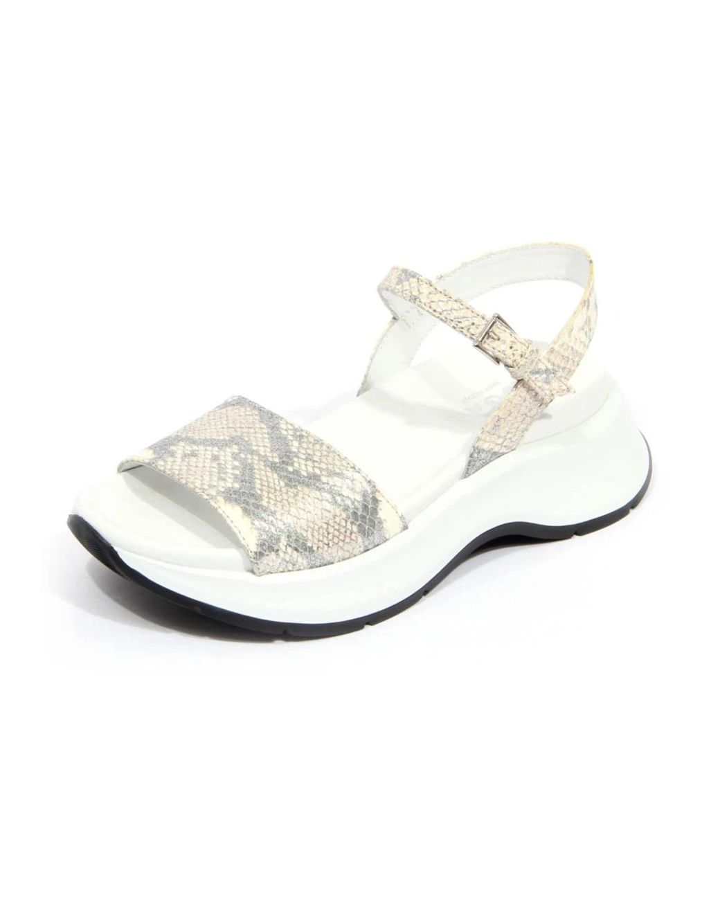 Hogan White Flat Sandals