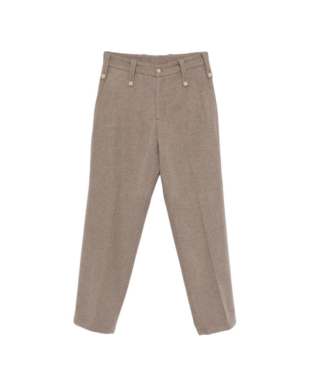Paura Gray Straight Trousers for men