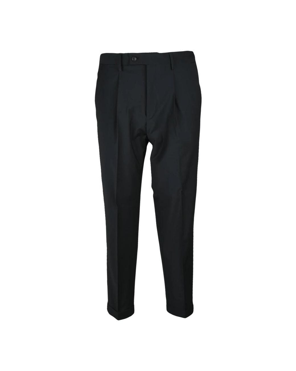 Les Hommes Black Suit Trousers for men
