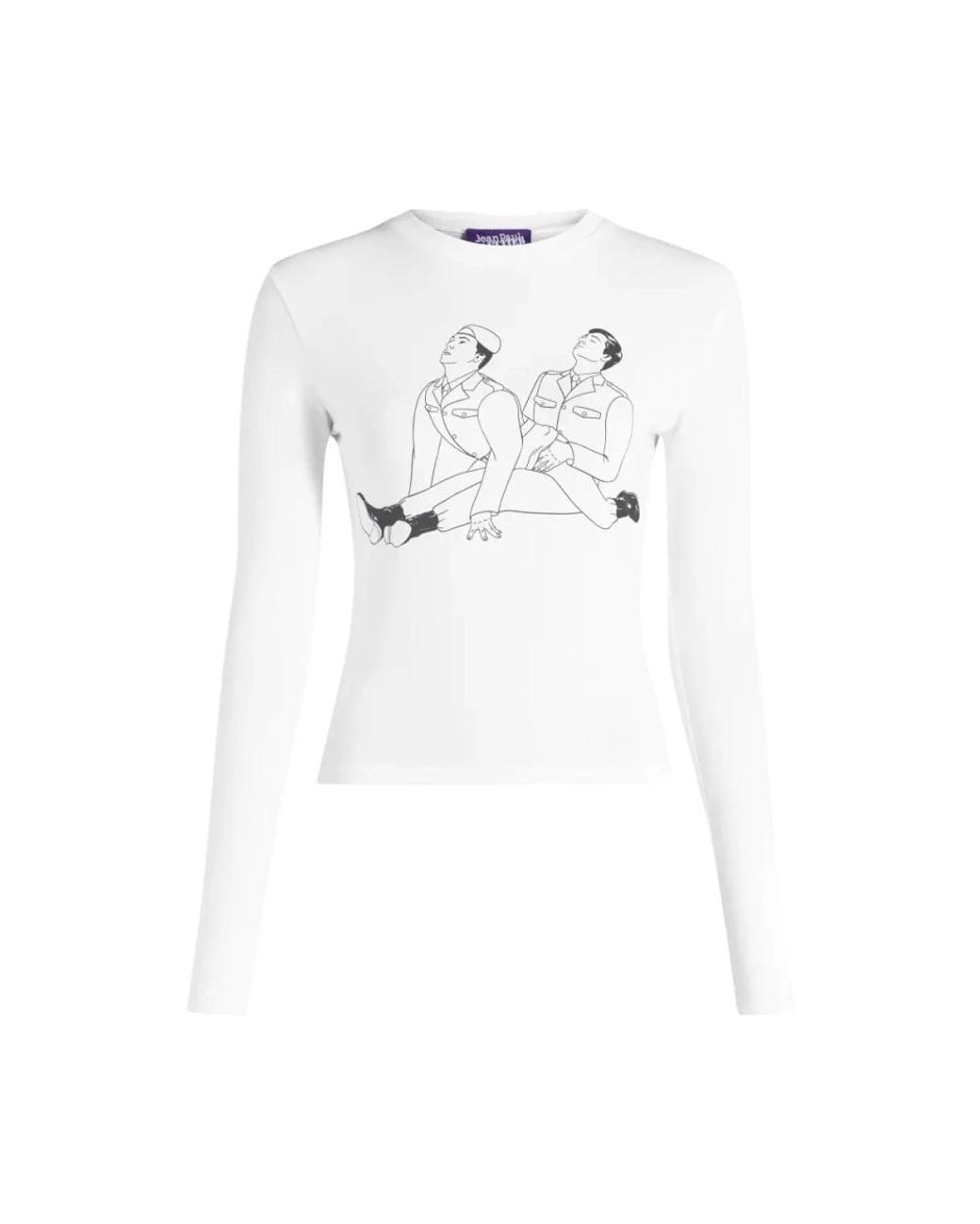 Jean Paul Gaultier White Long Sleeve T-Shirts