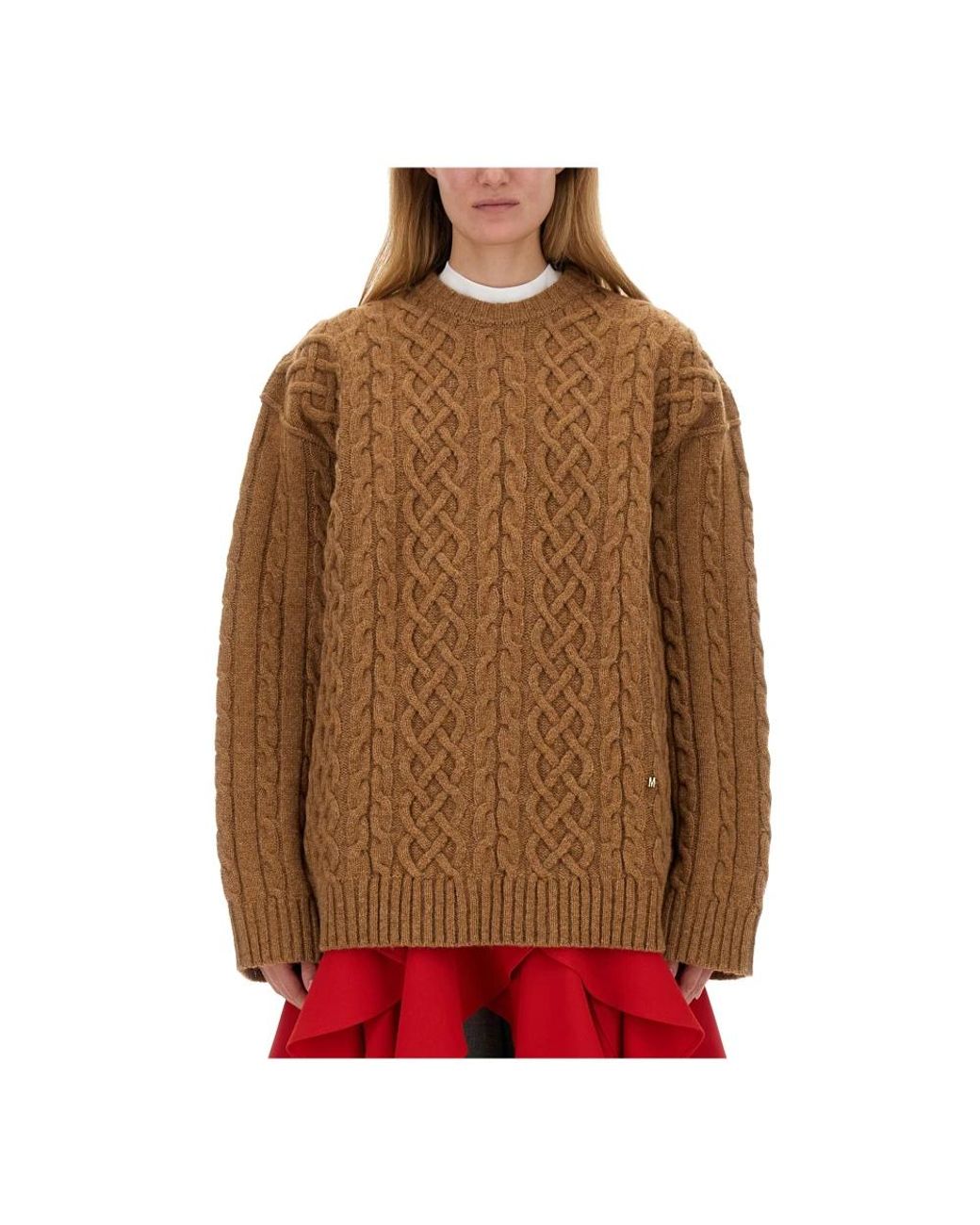 Moschino Brown Round-Neck Knitwear