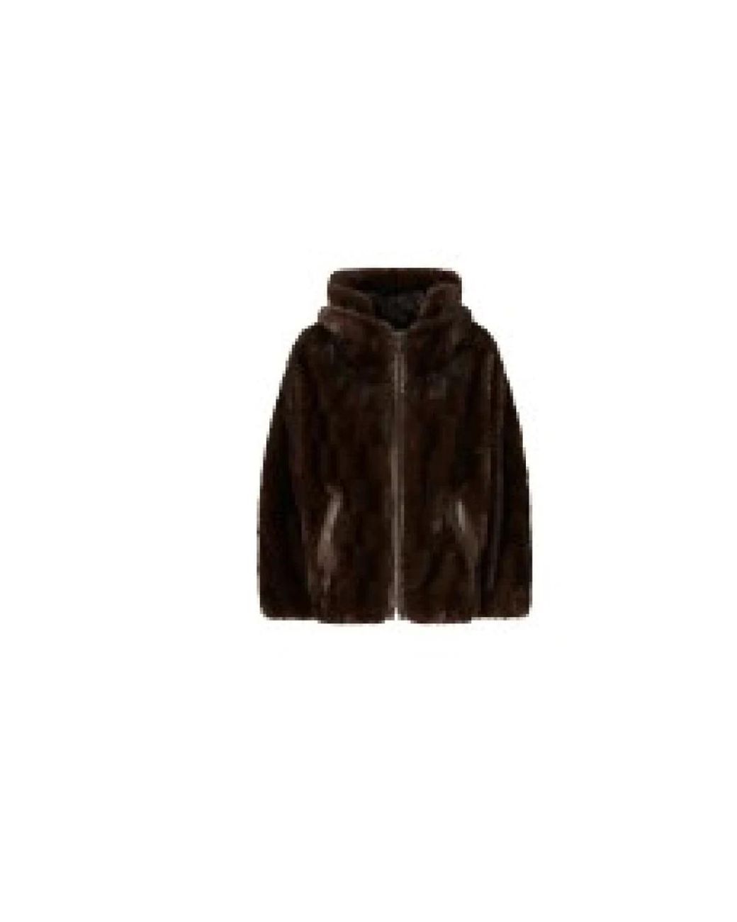 Pinko Brown Faux Fur & Shearling Jackets