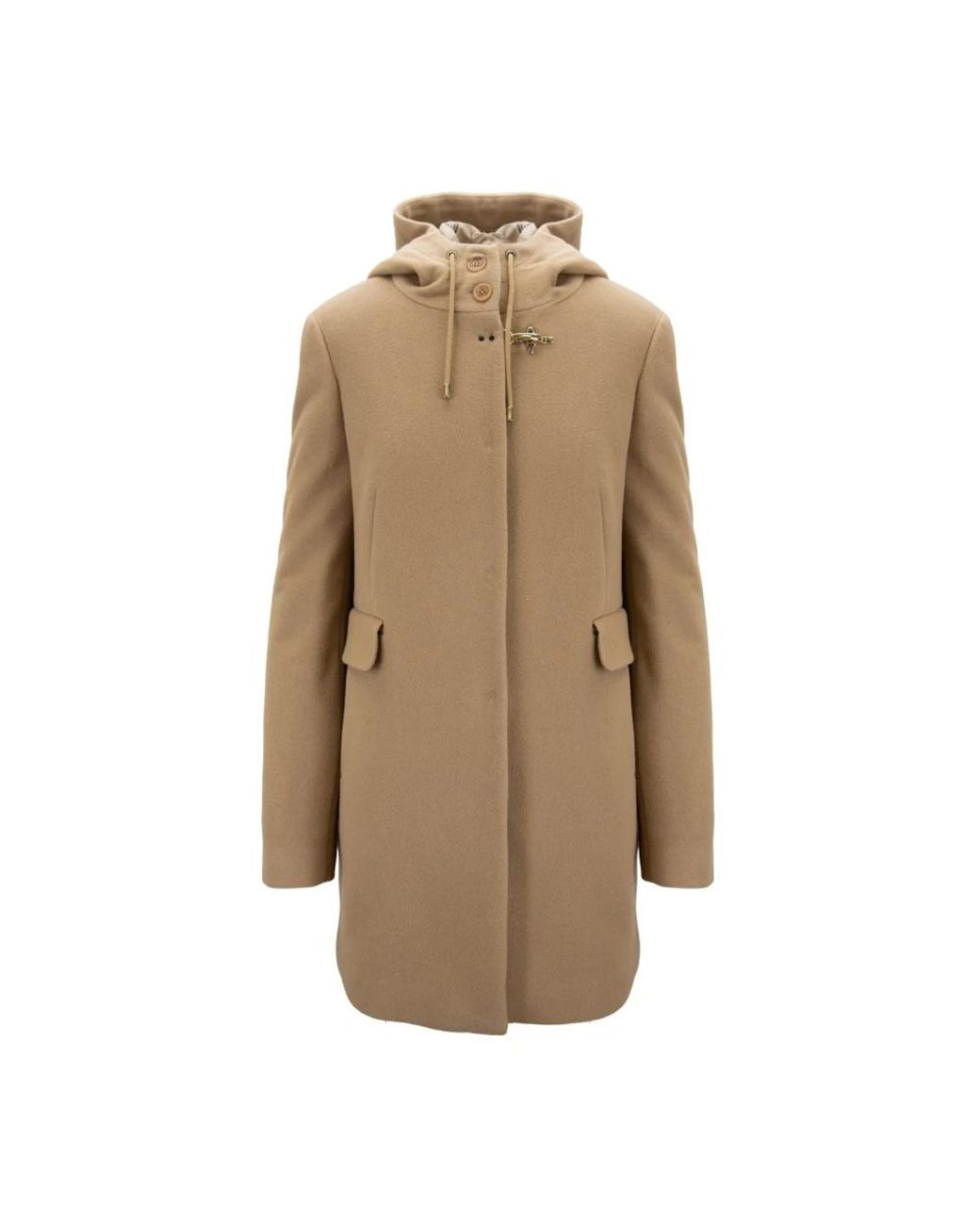Fay Natural Single-Breasted Coats