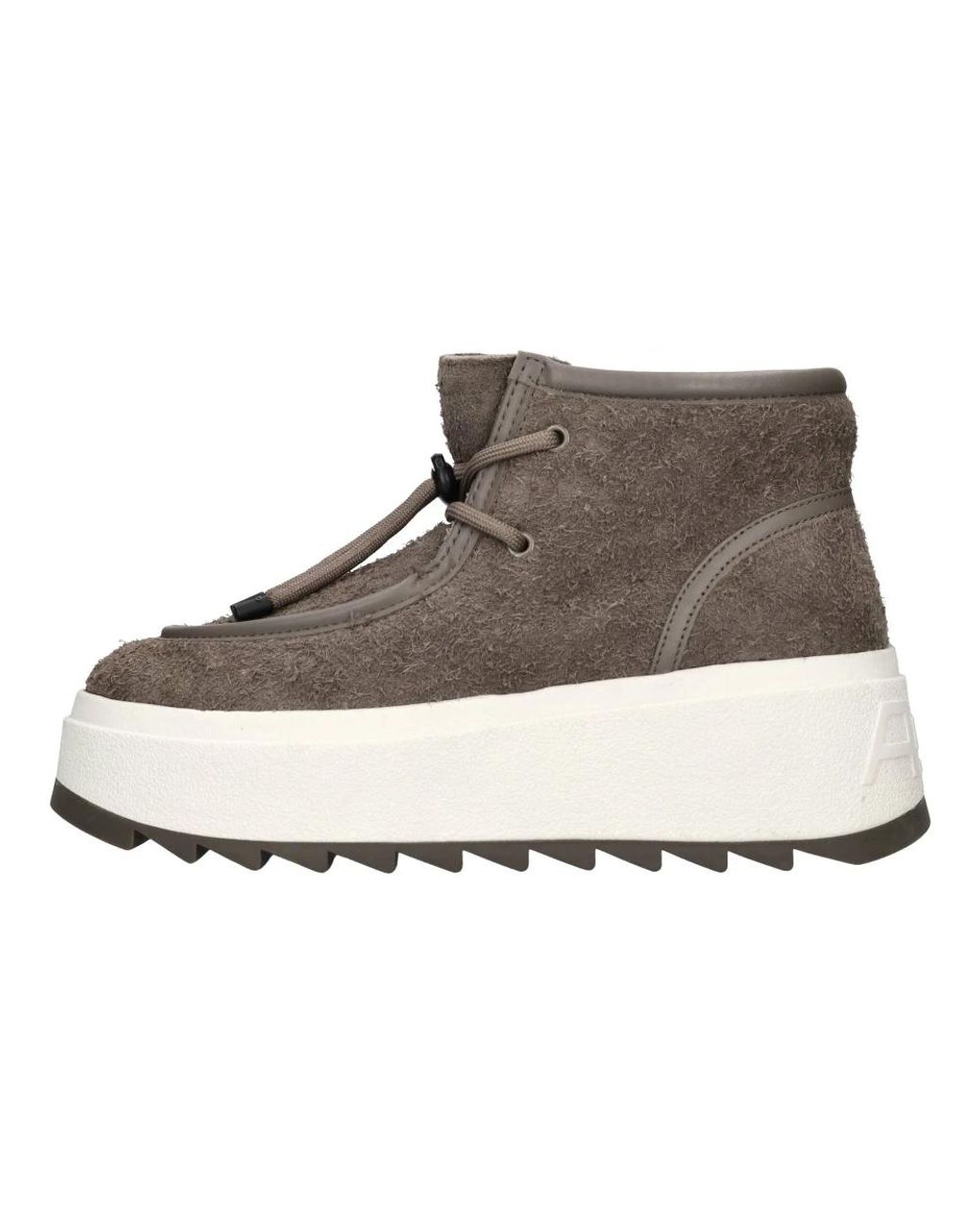 Ash Brown Lace-Up Boots