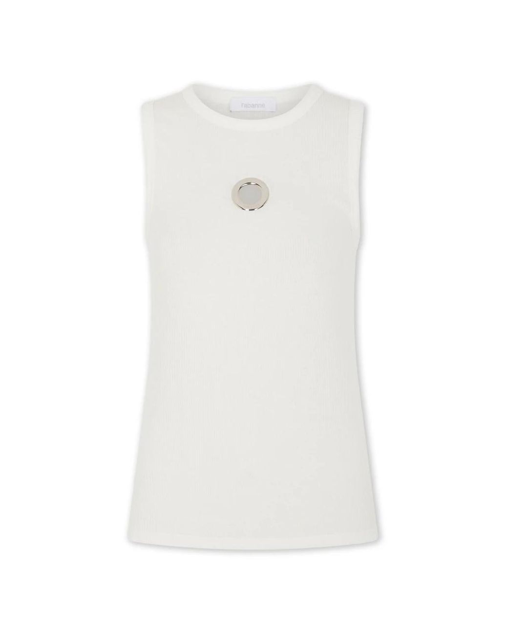 Rabanne White Sleeveless Tops