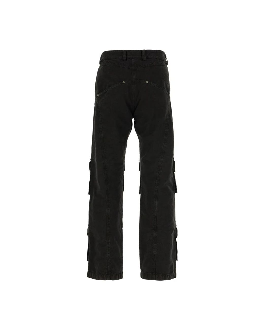 Off-White c/o Virgil Abloh Black Wide Trousers for men