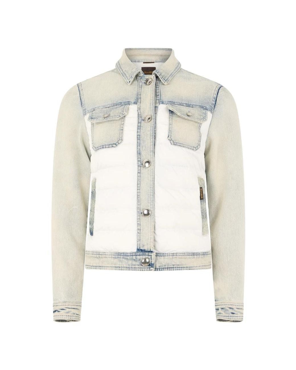 Moorer White Denim Jackets