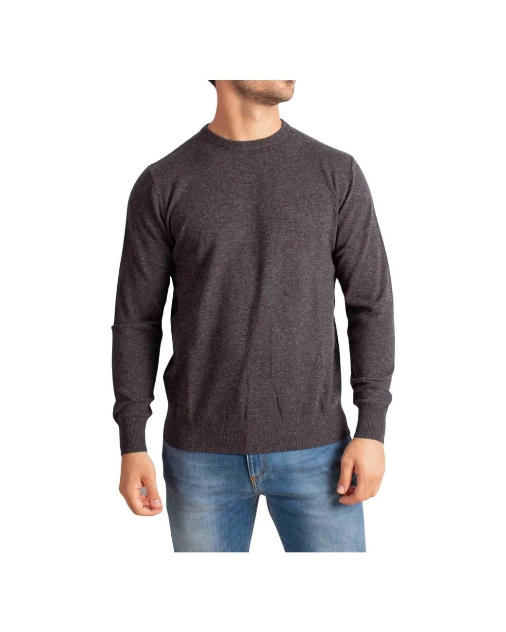 Mc2 Saint Barth Black Round-Neck Knitwear for men