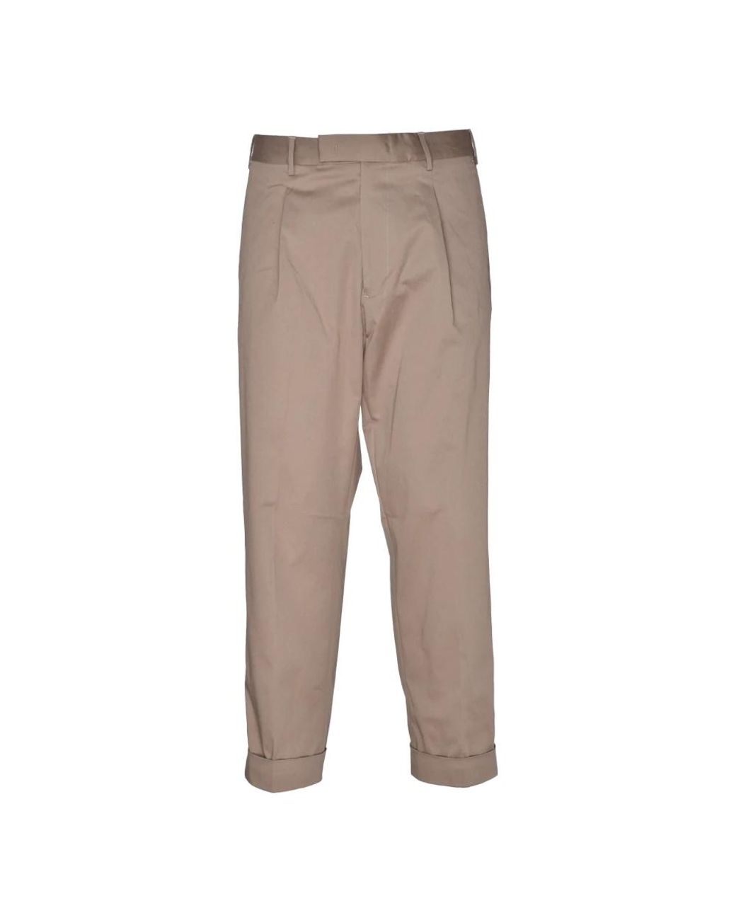 Low Brand Gray Straight Trousers for men